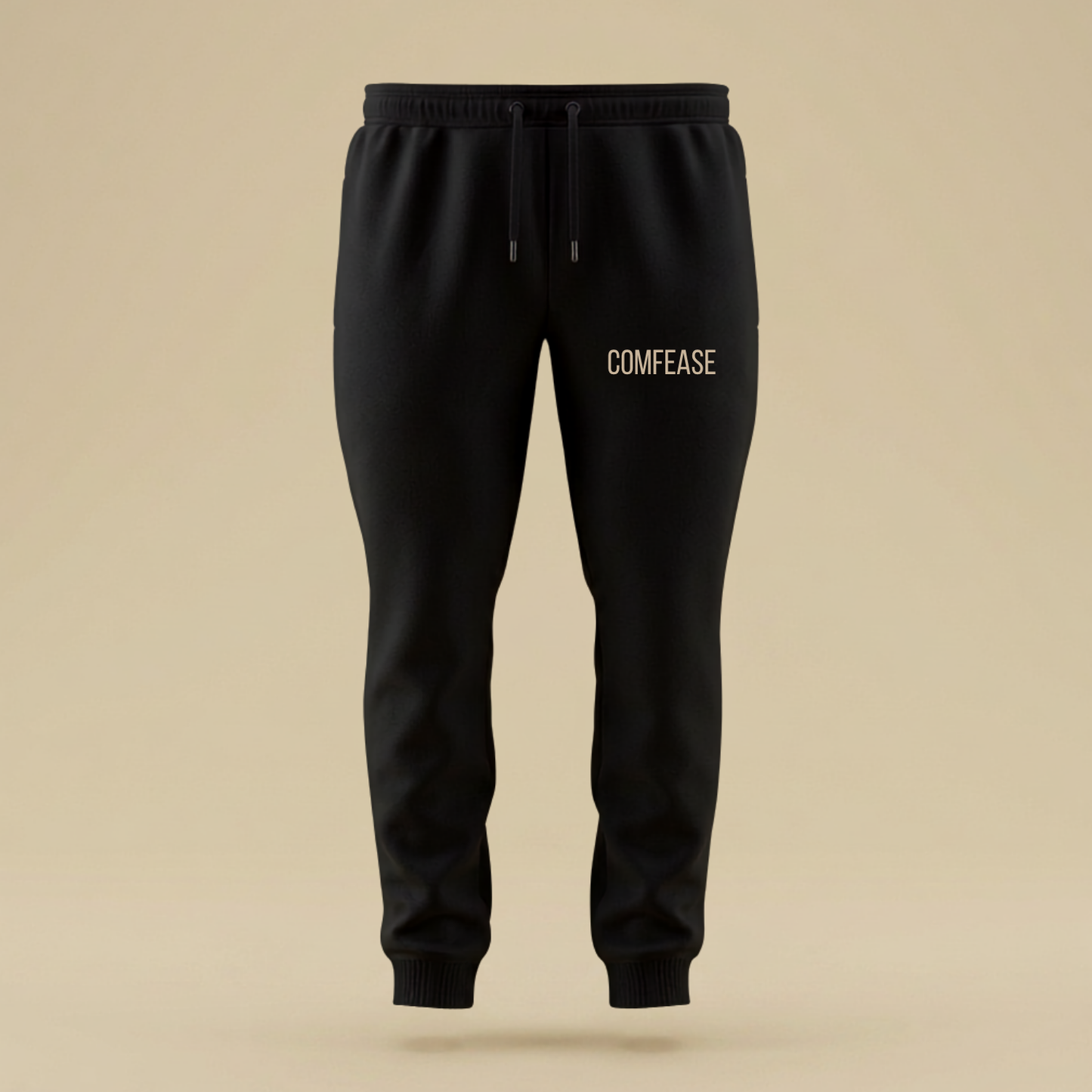 Comfease Wild Spirit Unisex Cotton Joggers – Black