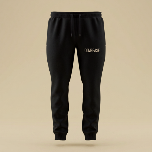 Comfease Wild Spirit Unisex Cotton Joggers – Black