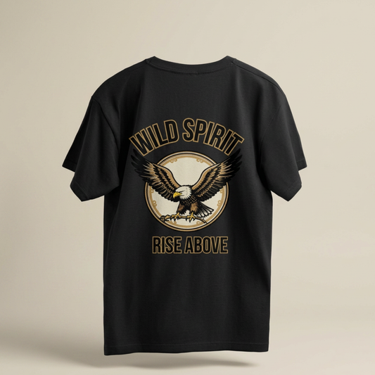 Comfease Wild Spirit Eagle Oversized T-Shirt