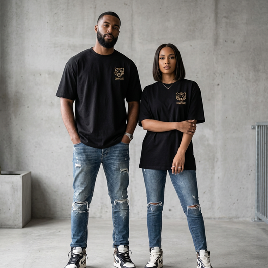 Comfease Wild Spirit Tiger Oversized T-Shirt