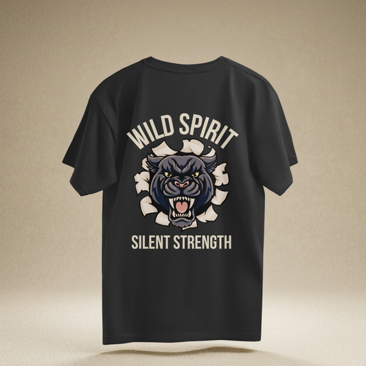 Comfease Wild Spirit Panther Oversized T-Shirt