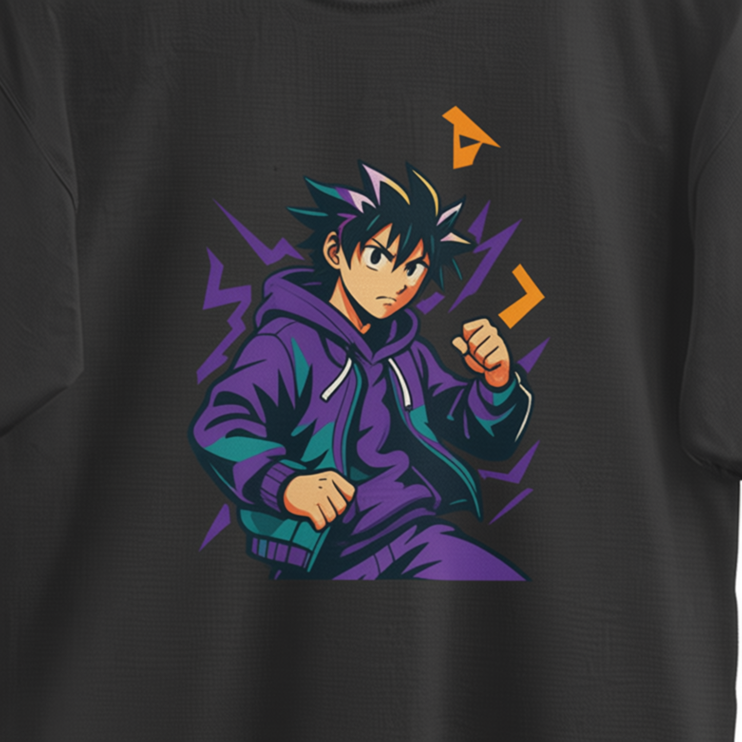 oversized purple anime