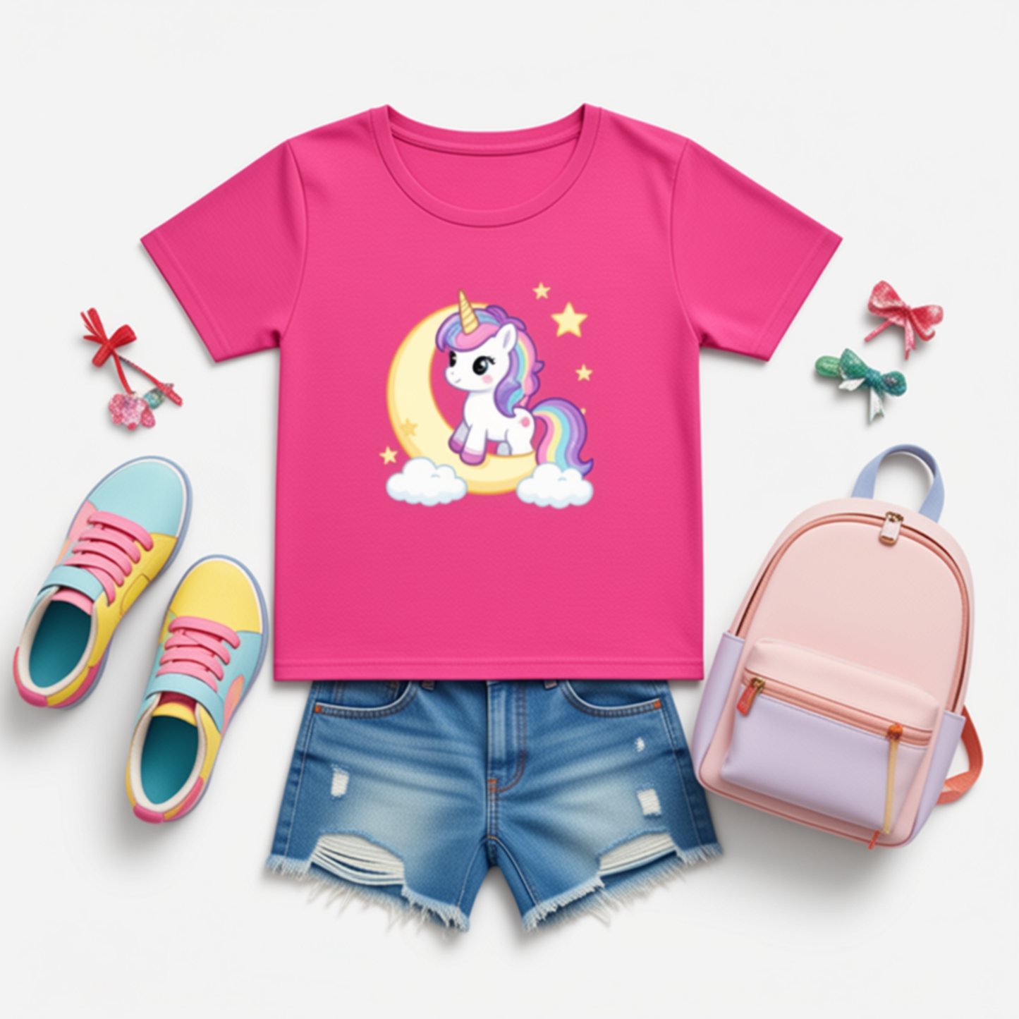 Girl's Crew Neck T-Shirt