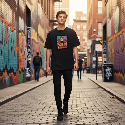 oversized GTA style tee