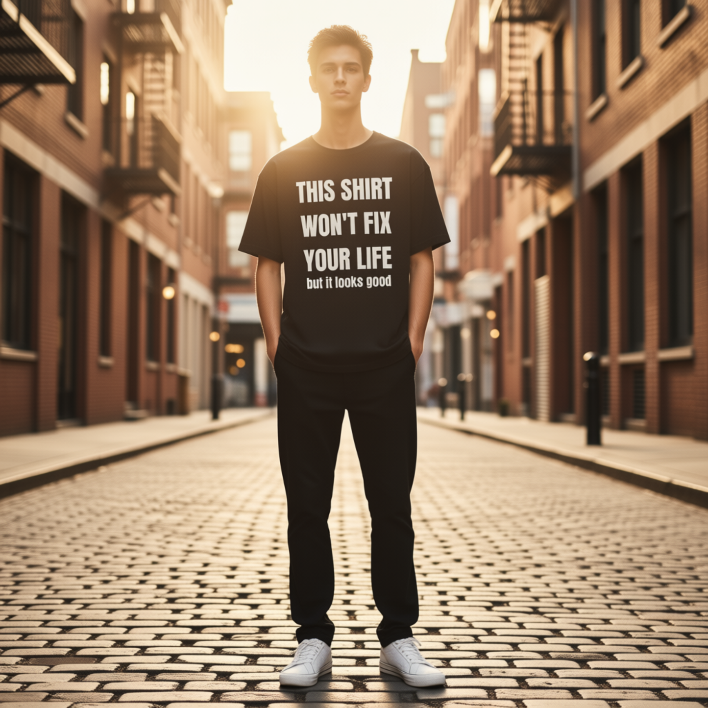 Oversized overthinking tee