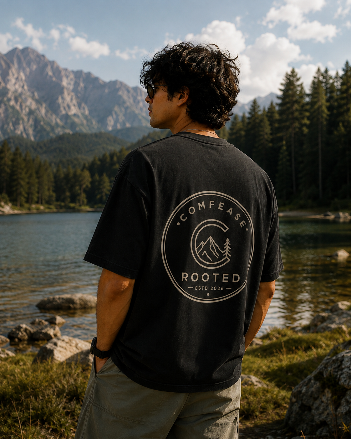 EMBLEM | ROOTED Premium Oversized T-Shirt