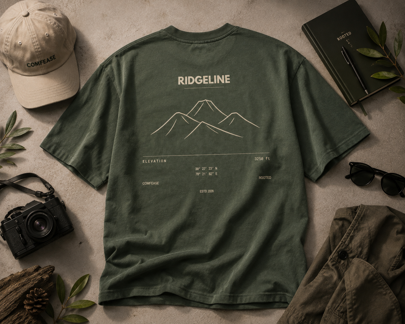 RIDGELINE | ROOTED Premium Oversized T-Shirt