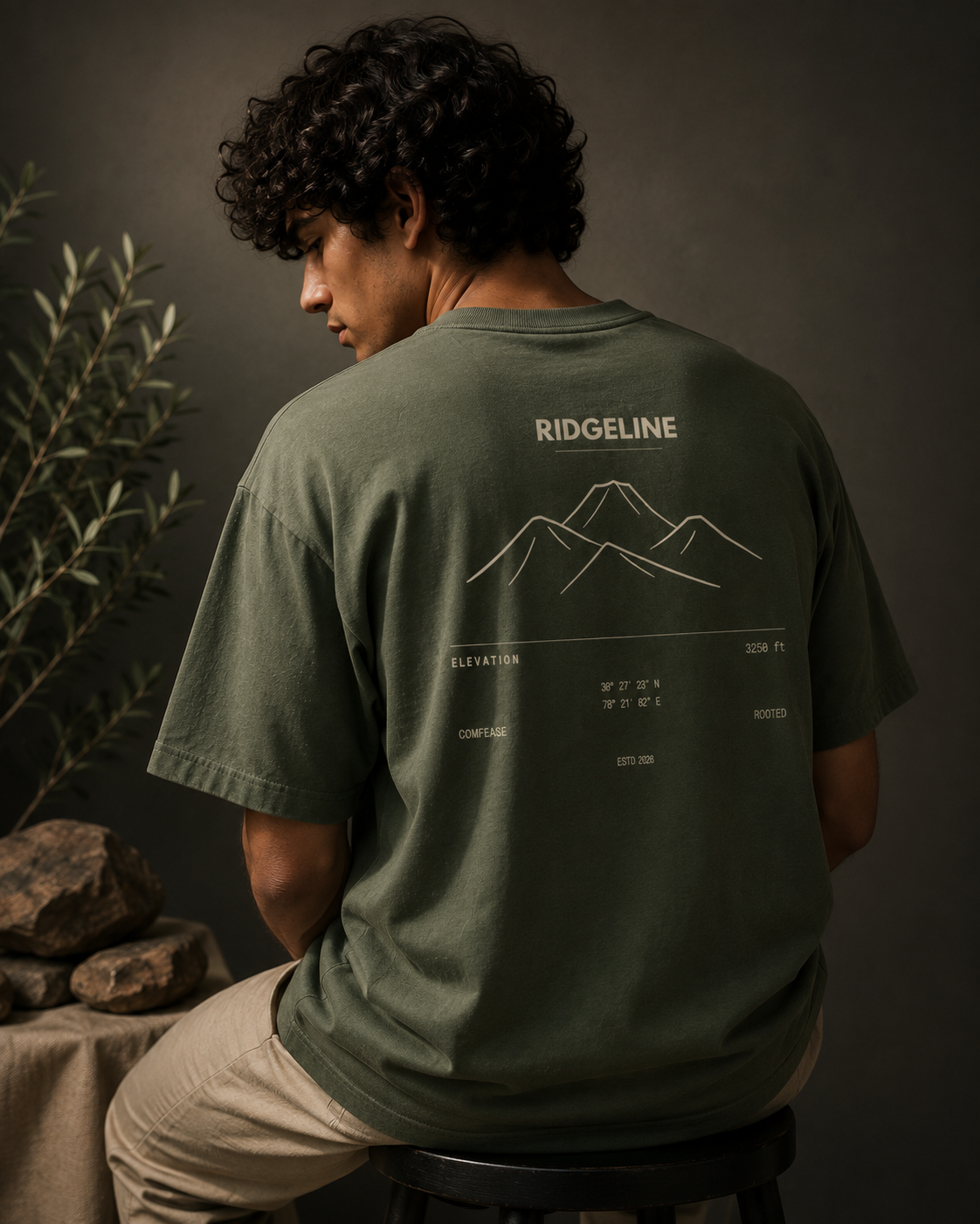 RIDGELINE | ROOTED Premium Oversized T-Shirt