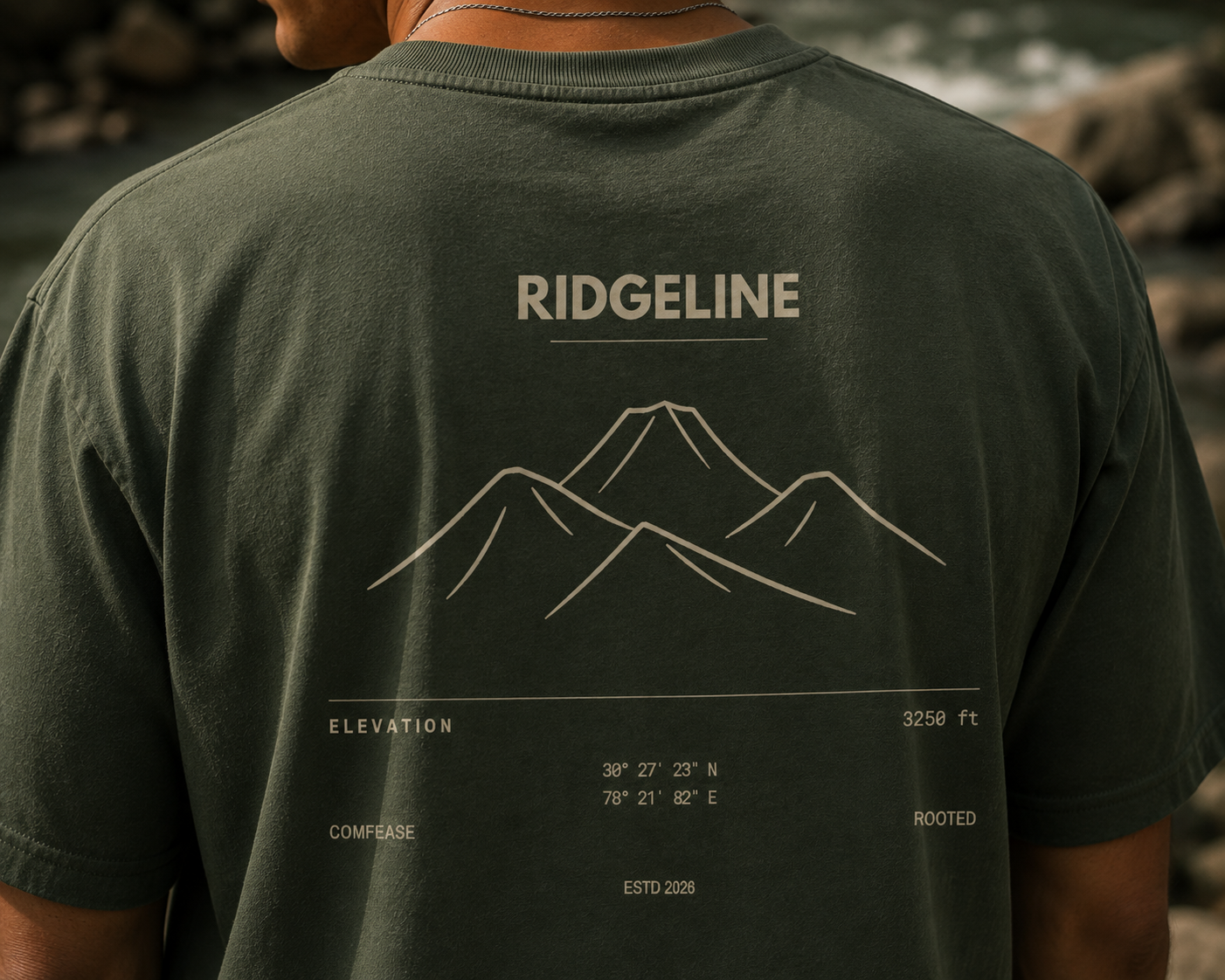 RIDGELINE | ROOTED Premium Oversized T-Shirt