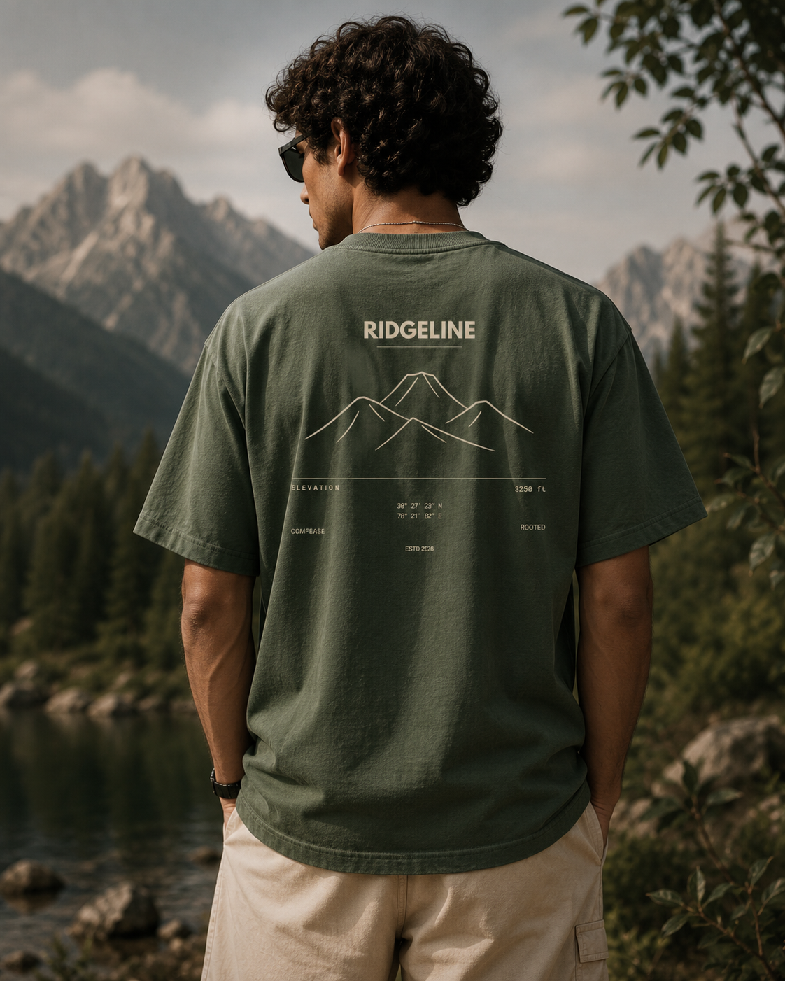 RIDGELINE | ROOTED Premium Oversized T-Shirt
