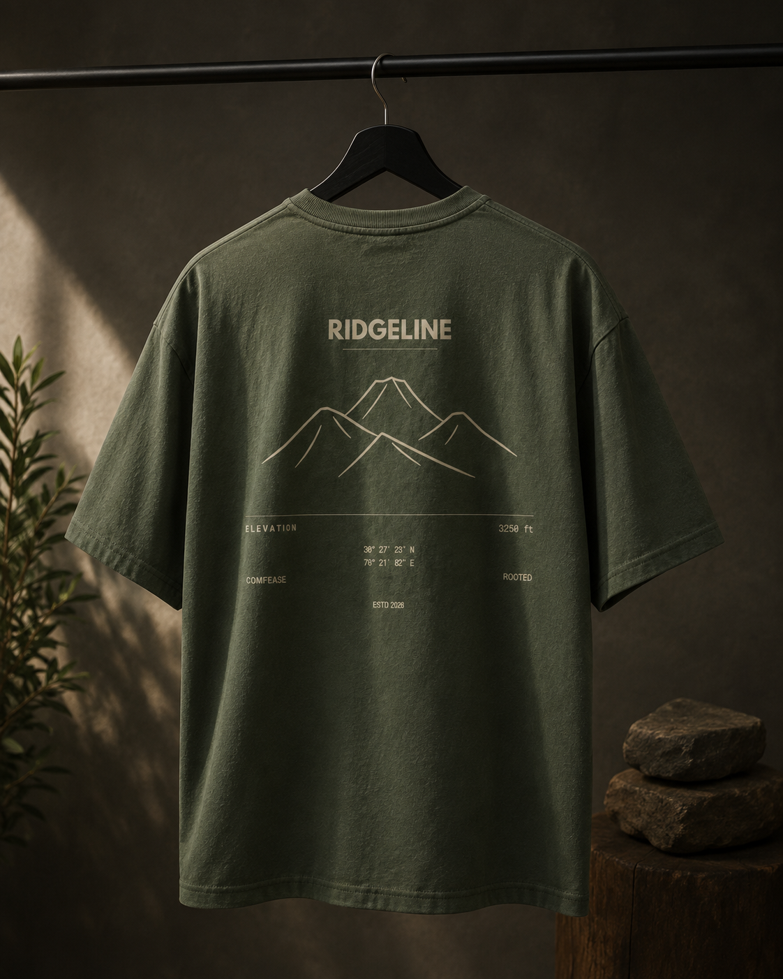 RIDGELINE | ROOTED Premium Oversized T-Shirt