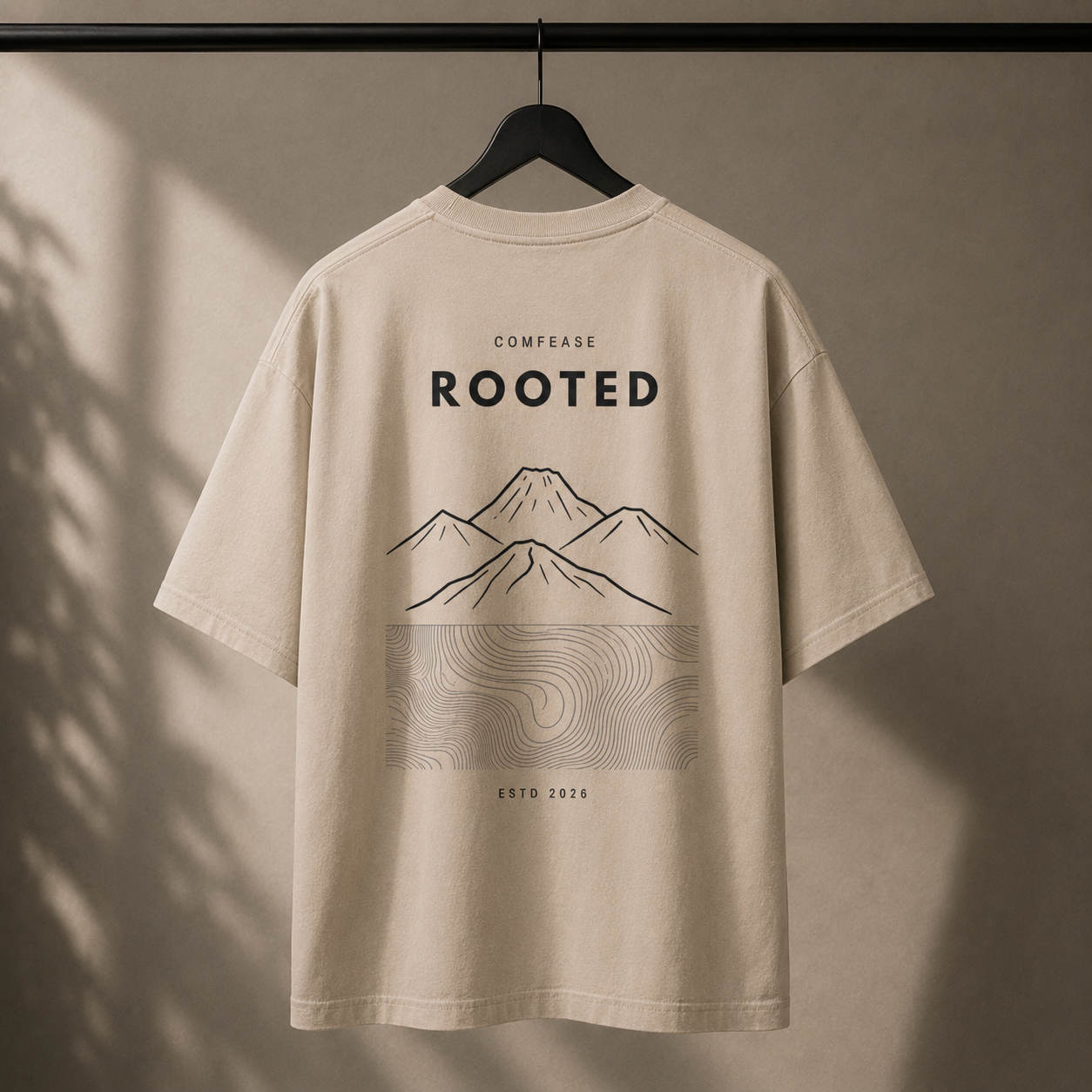MOUNTAIN | ROOTED Premium Oversized T-Shirt