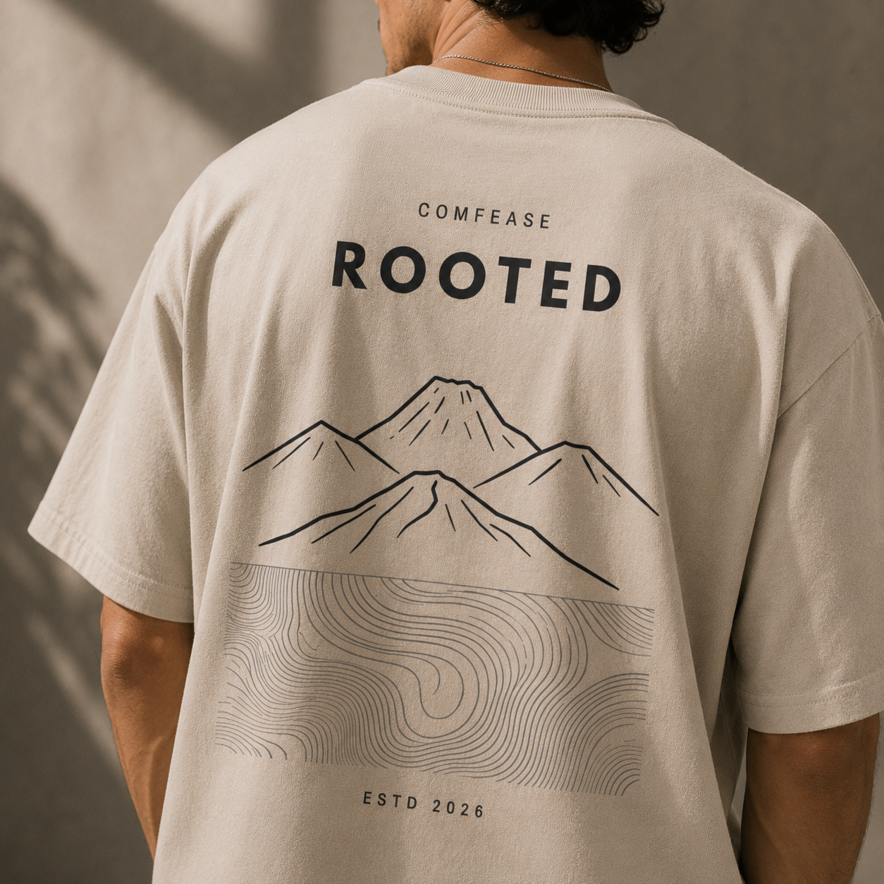 MOUNTAIN | ROOTED Premium Oversized T-Shirt
