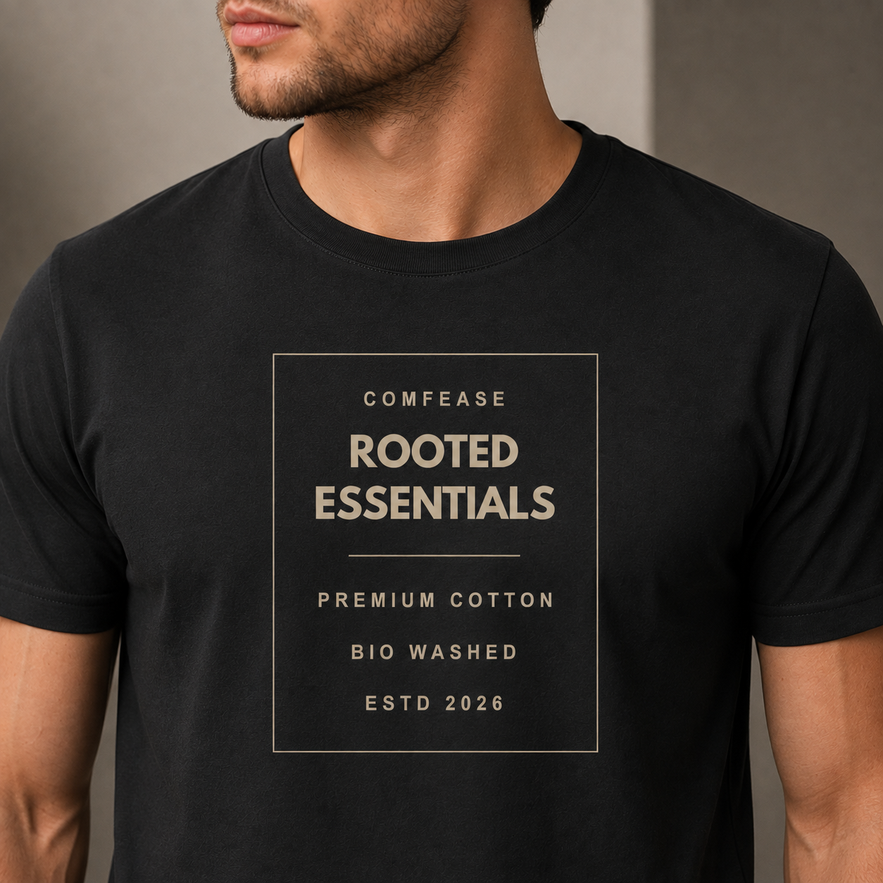 ROOTED FRAME | Essential Regular T-Shirt