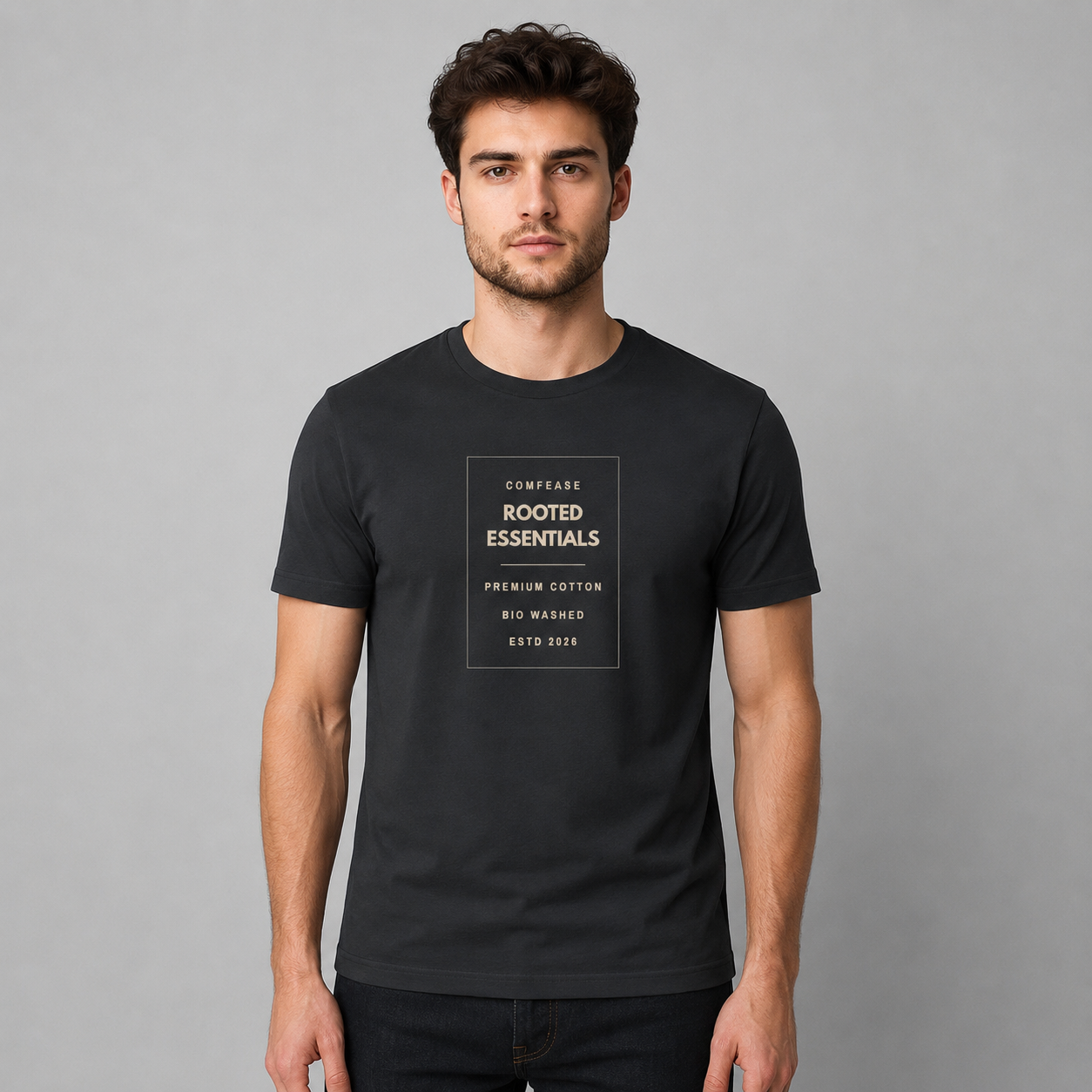 ROOTED FRAME | Essential Regular T-Shirt