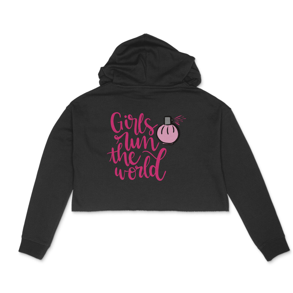Girls Run Crop Hoodie – 320 GSM Soft Cotton