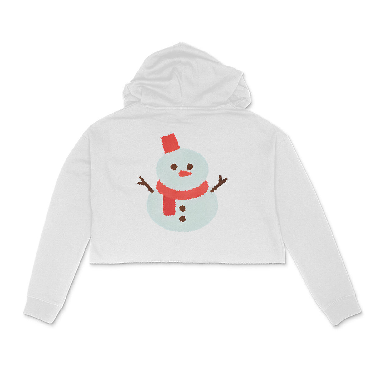 Crop hoodie- snowman