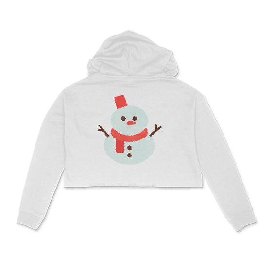 Crop hoodie- snowman
