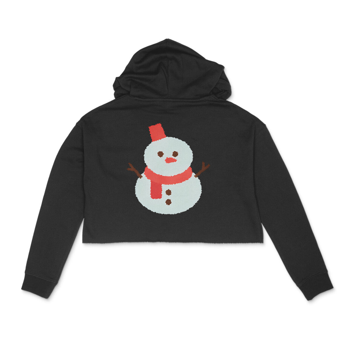 Crop hoodie- snowman