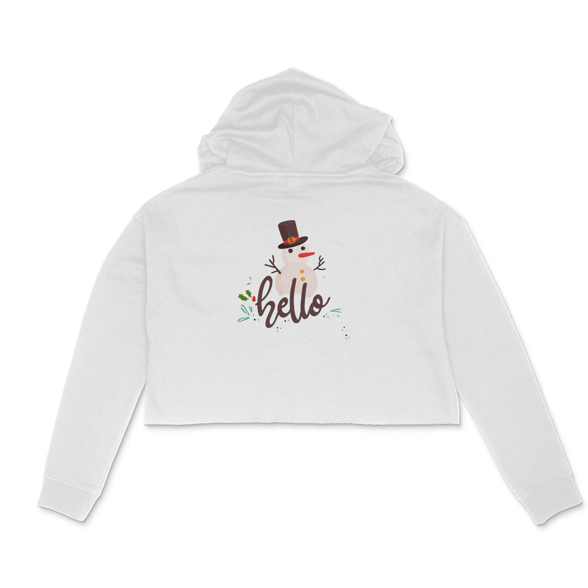 Crop hoodie- hello