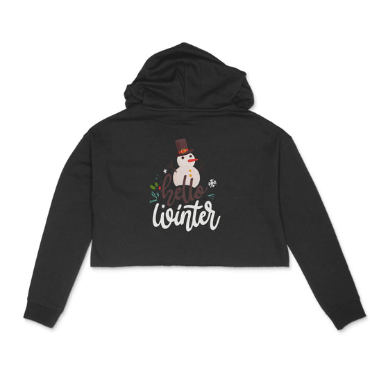 Crop hoodie- hello