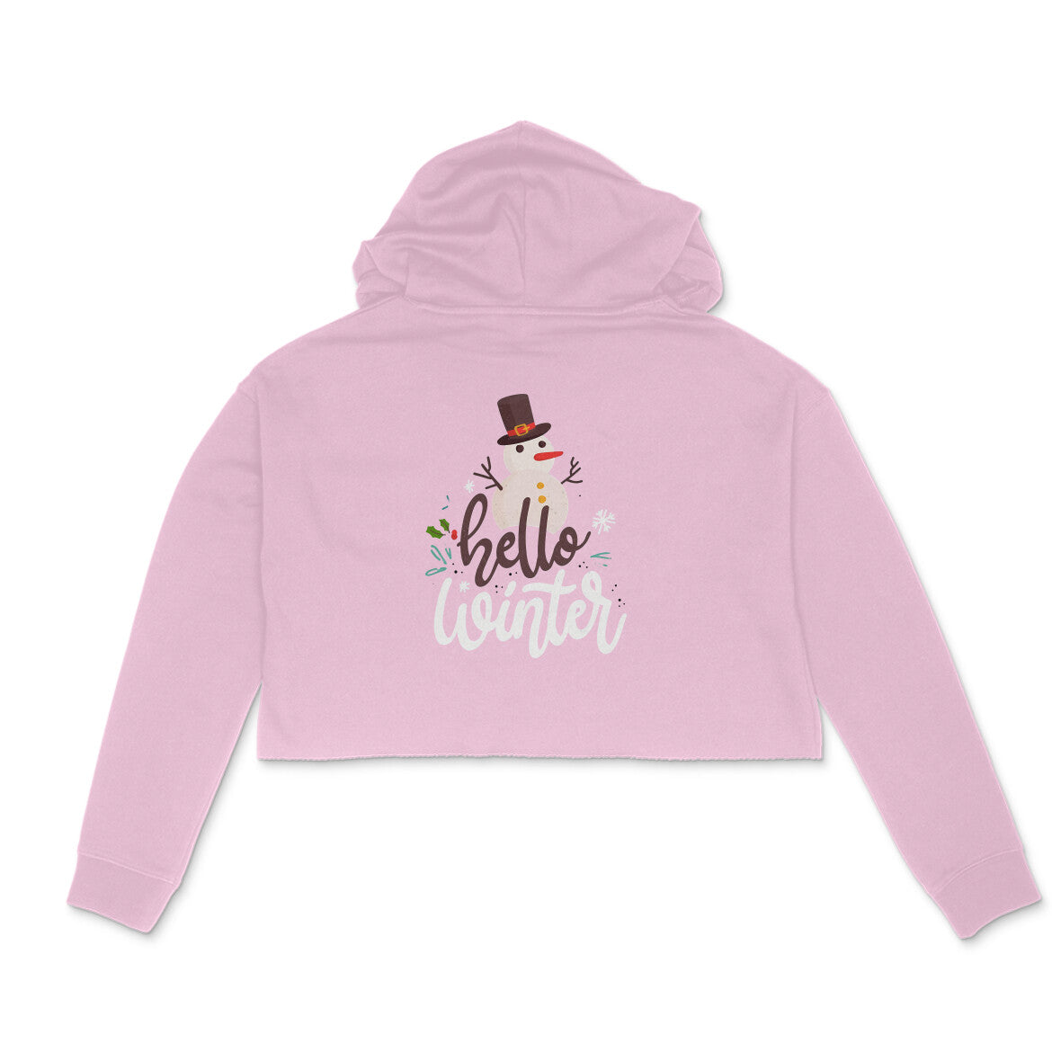 Crop hoodie- hello