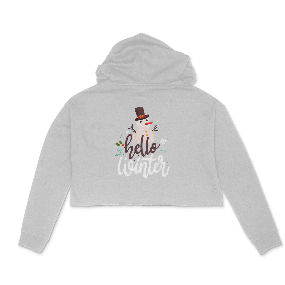 Crop hoodie- hello