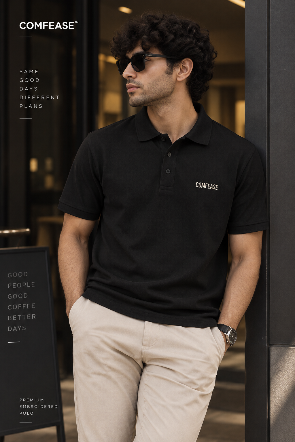 COMFEASE Signature Embroidered Polo