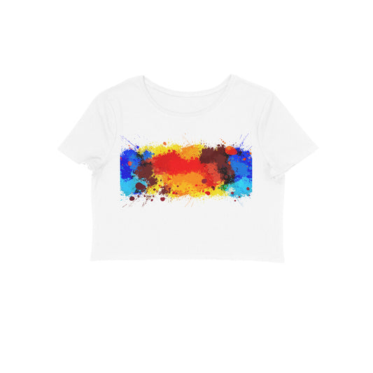 Crop top- color splash