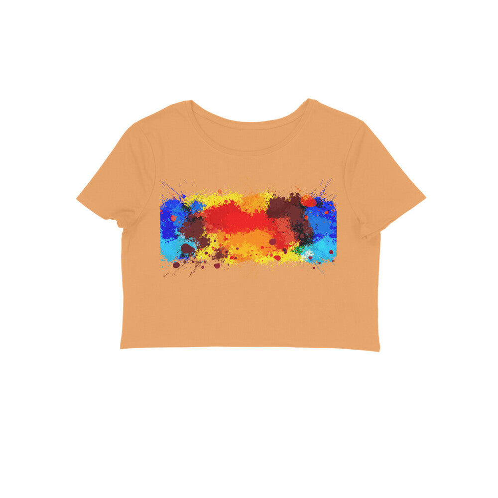 Crop top- color splash