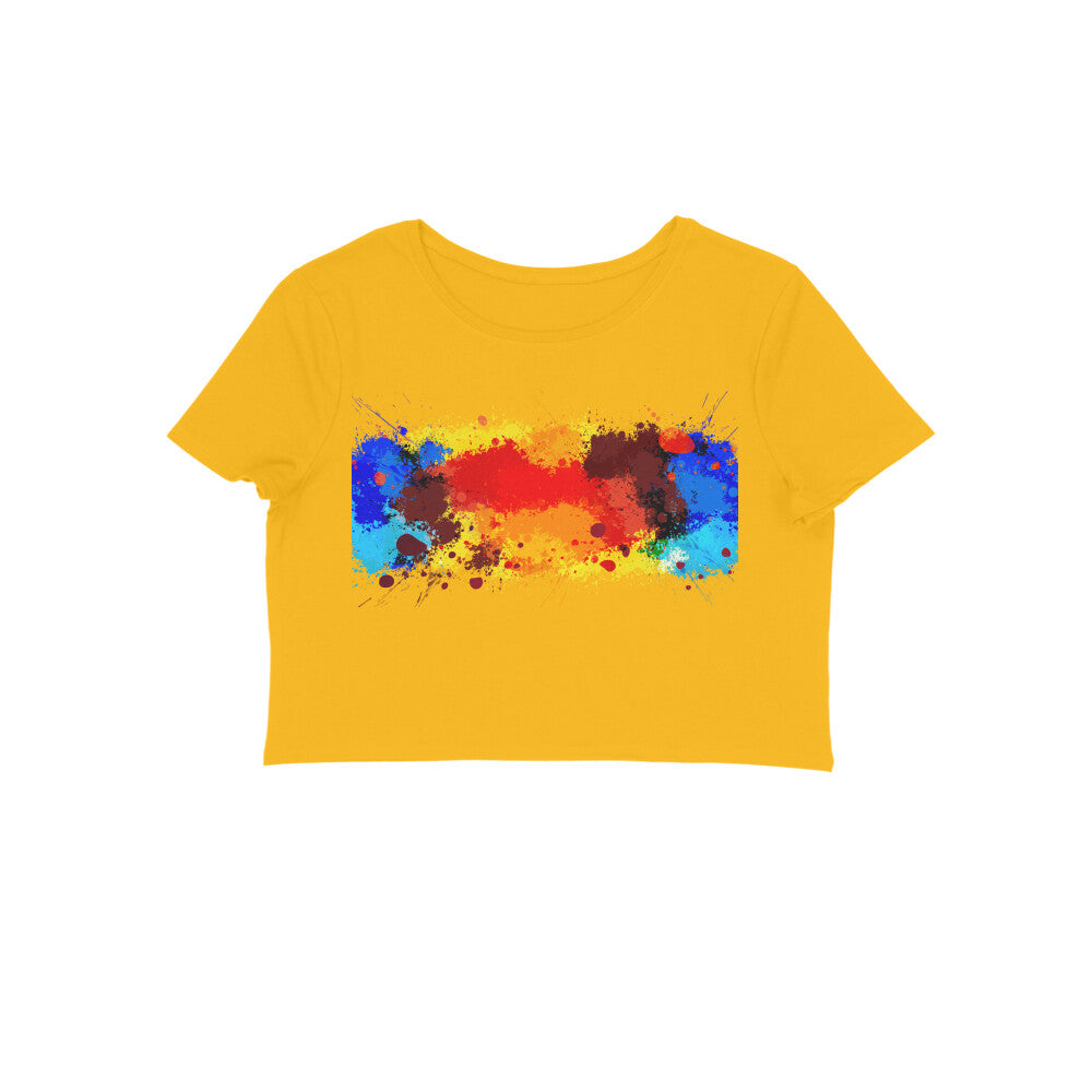 Crop top- color splash