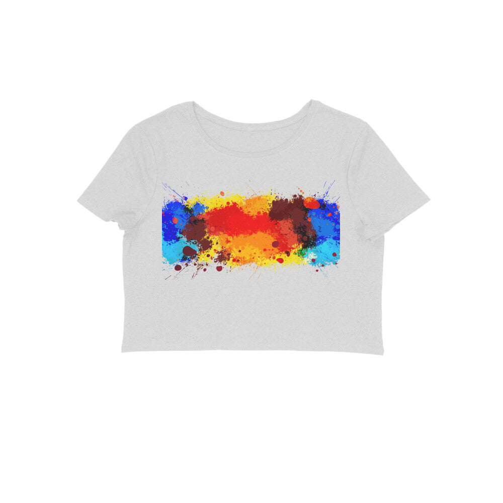 Crop top- color splash