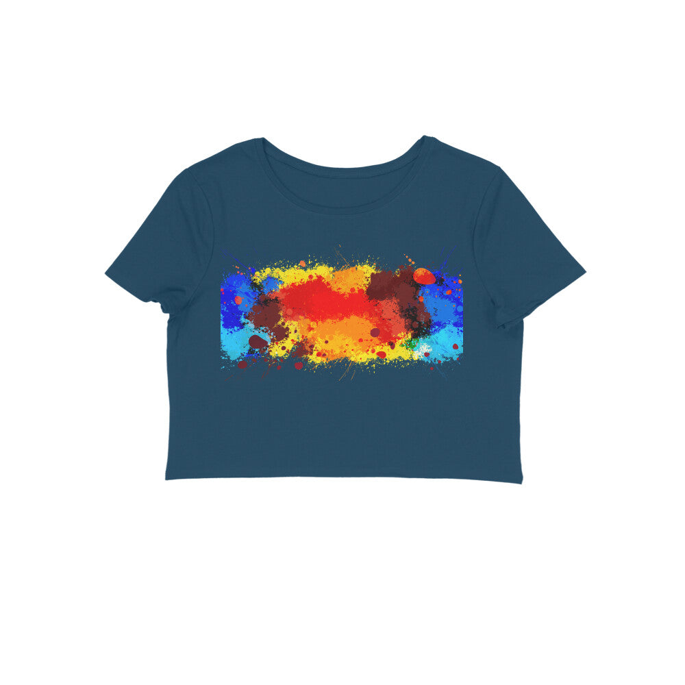 Crop top- color splash