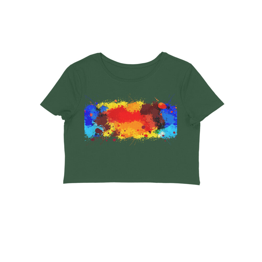 Crop top- color splash