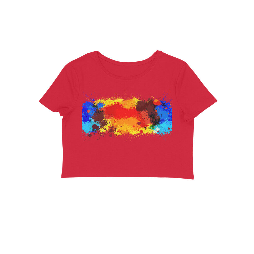 Crop top- color splash