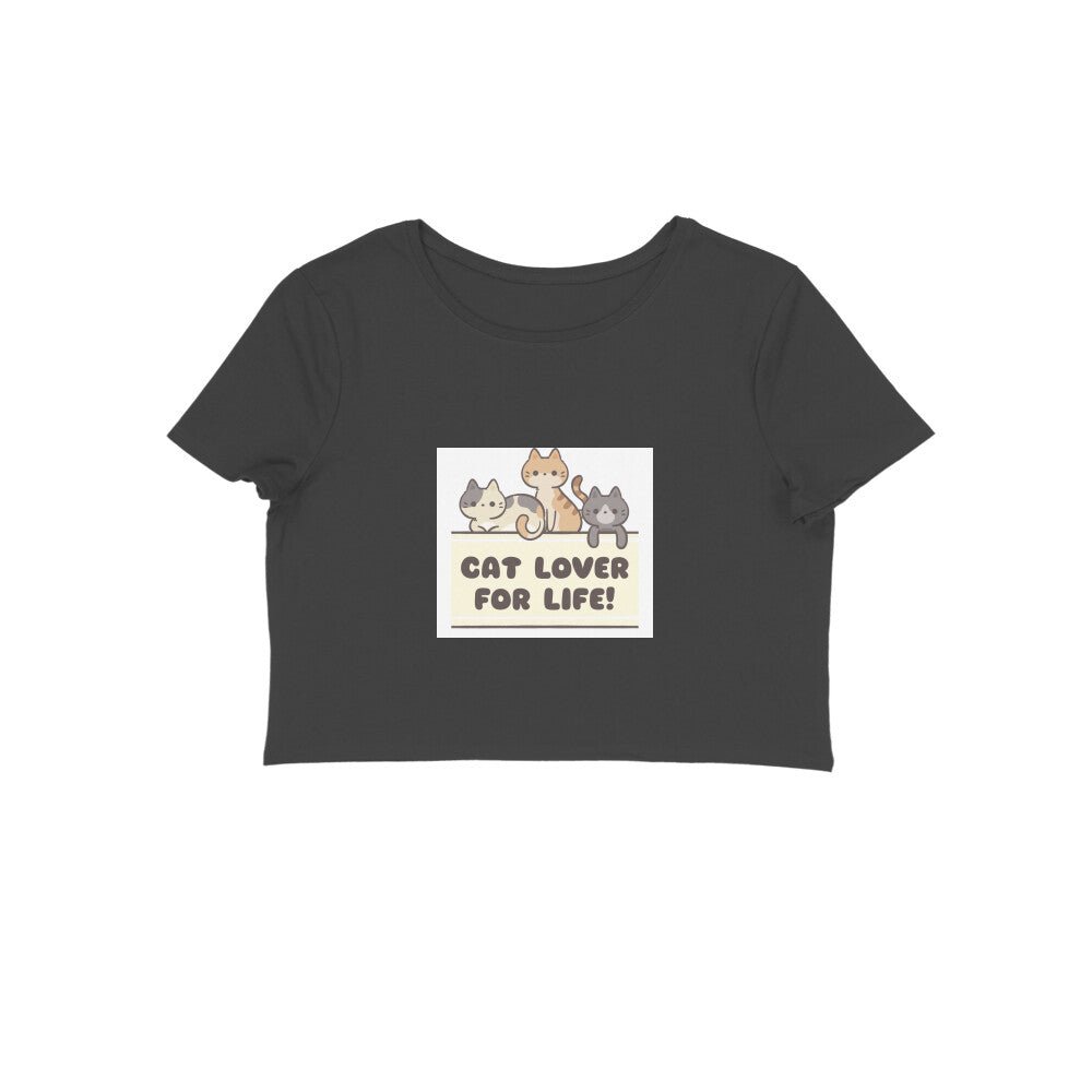 women croptop- cat lover