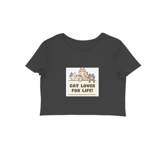 women croptop- cat lover