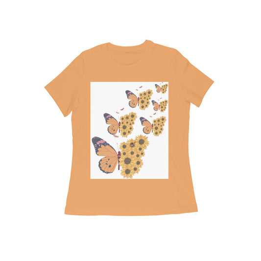 women;s tee- butterfly