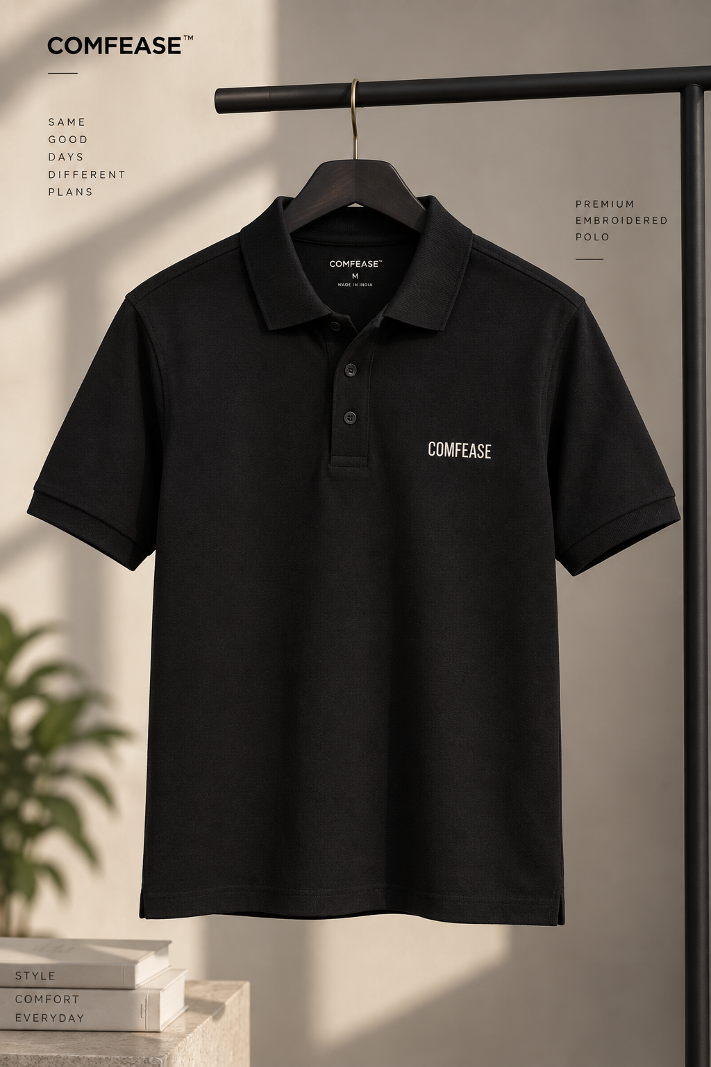 COMFEASE Signature Embroidered Polo