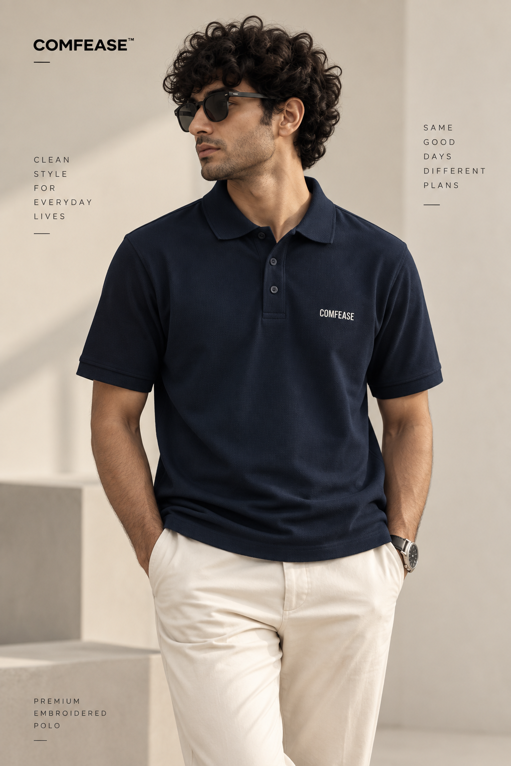 COMFEASE Signature Embroidered Polo