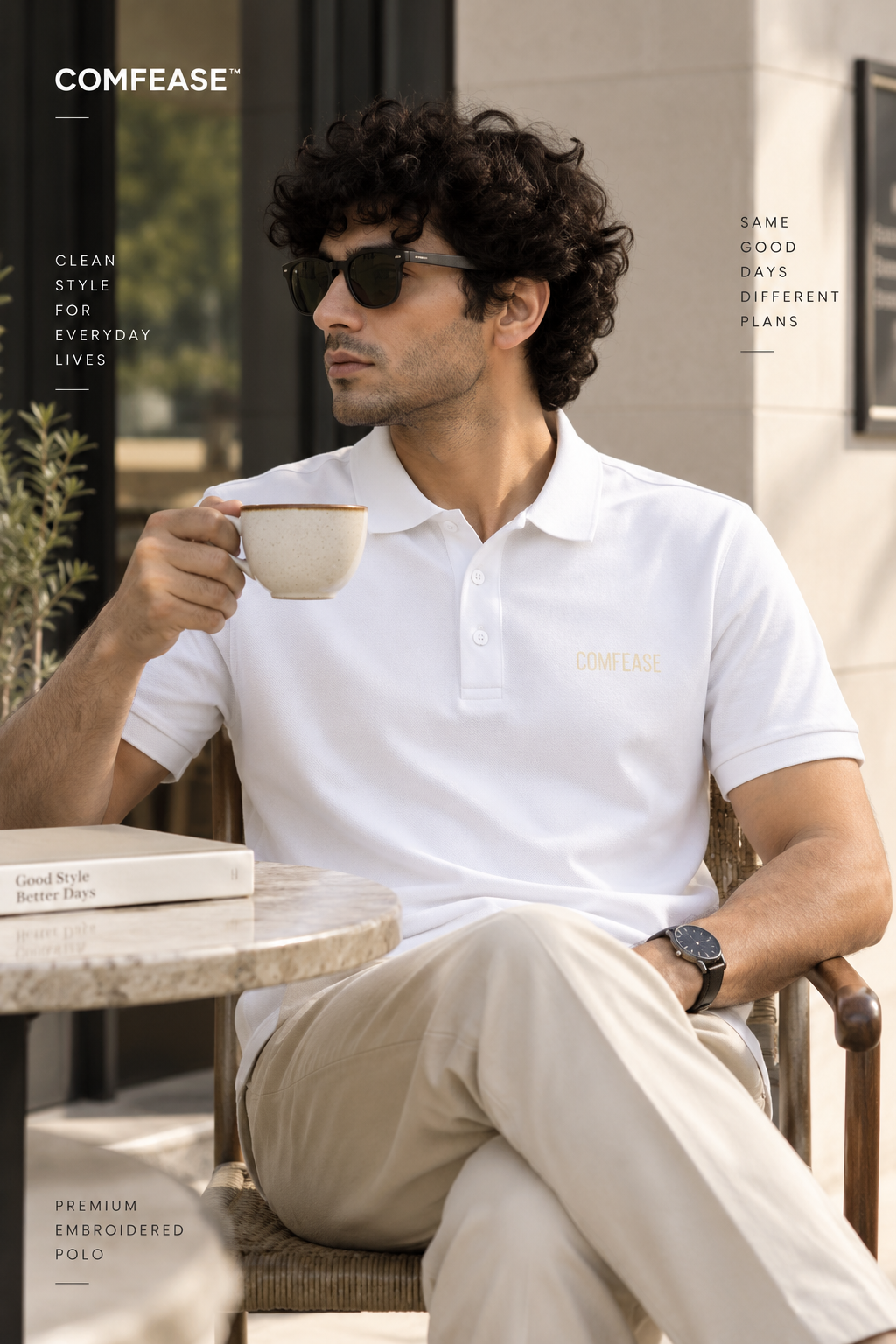 COMFEASE Signature Embroidered Polo