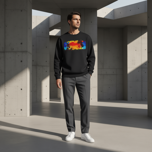 Men's sweatshirt- Color splash