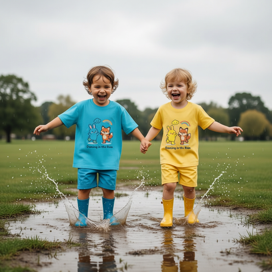 Comfease Toddler dancing-In-Rain T-shirt